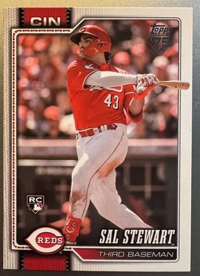 2026 Topps Series 2 Baseball #372 Sal Stewart, Cincinnati Reds RC Rookie