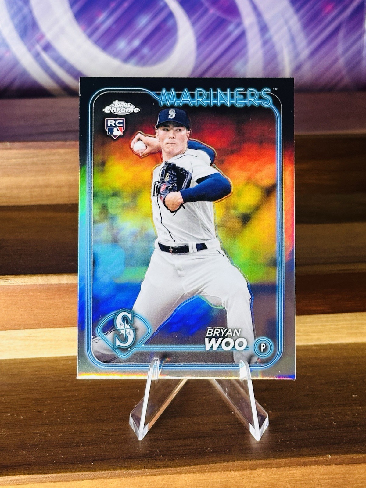 2024 Topps Chrome - Bryan Woo #172 Refractor (RC) 🔥