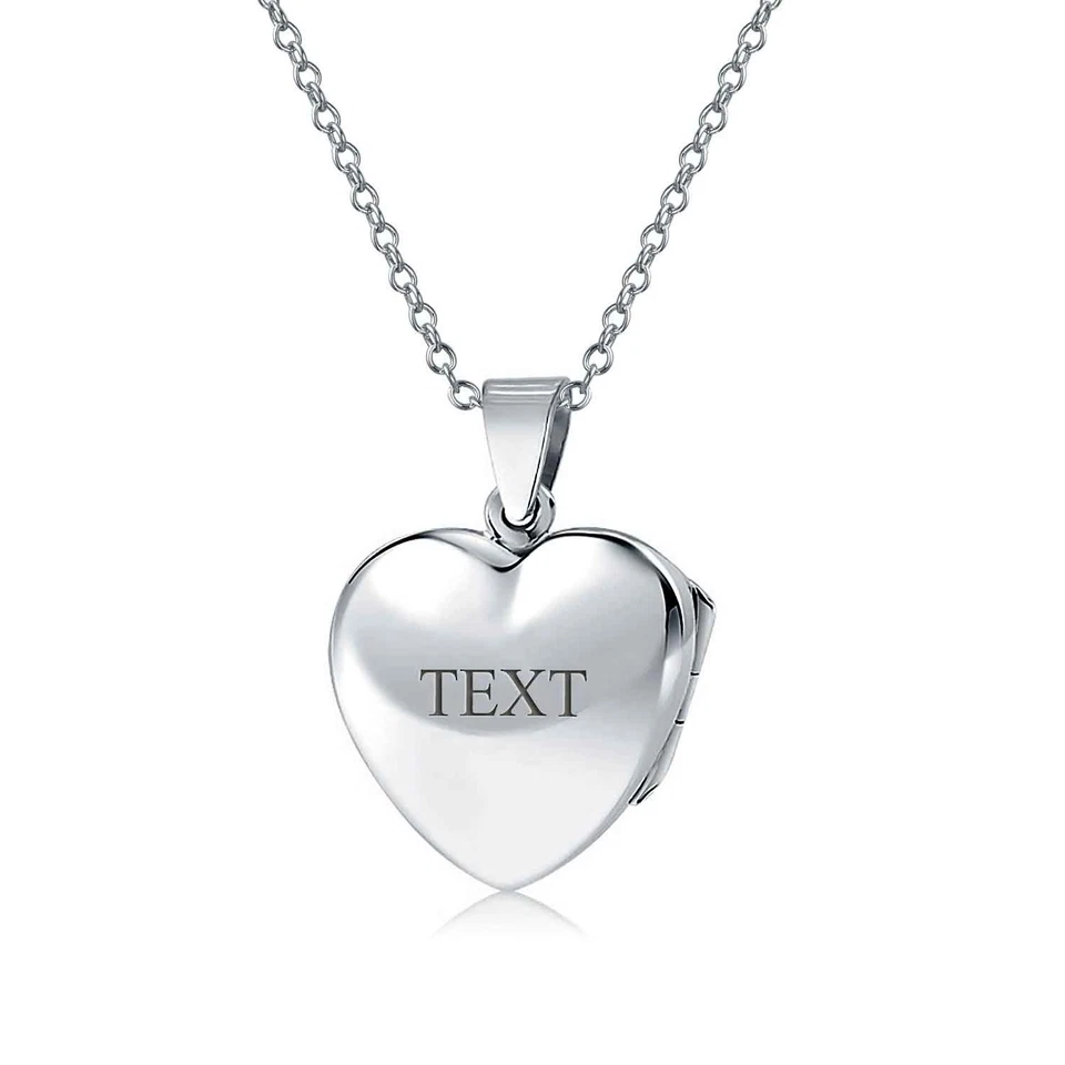 Delicado collar medallón celta Claddagh corazón soporte para fotos plata de ley Foto 3 de 4