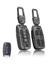 Key Fob Cover for Kia 4 Buttons Key Case,Heavy Key Shell Model-A-Black