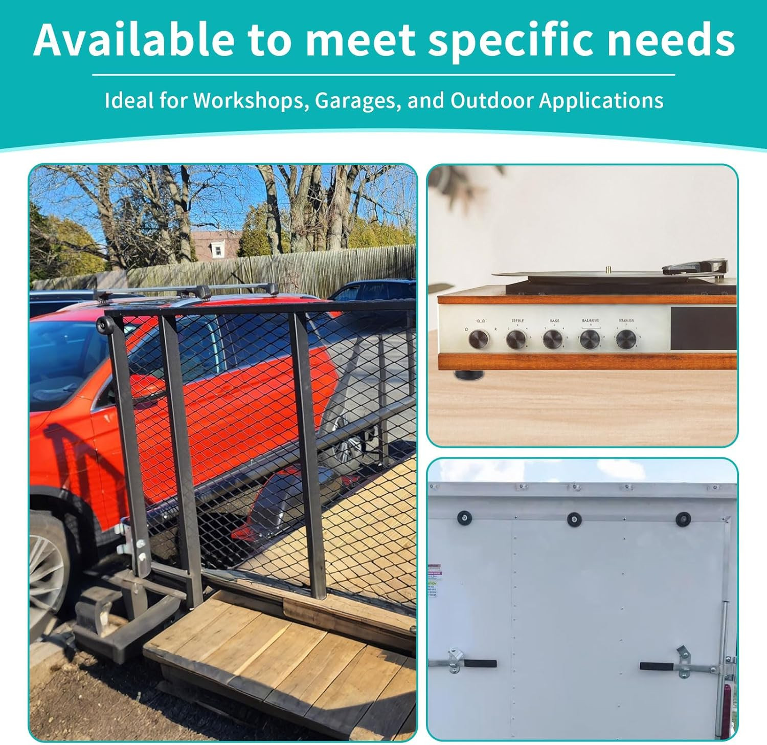 Heavy Duty Anti-Vibration Rubber Foot Pads - 1" X 2.5" Shock Absorbing Feet for 