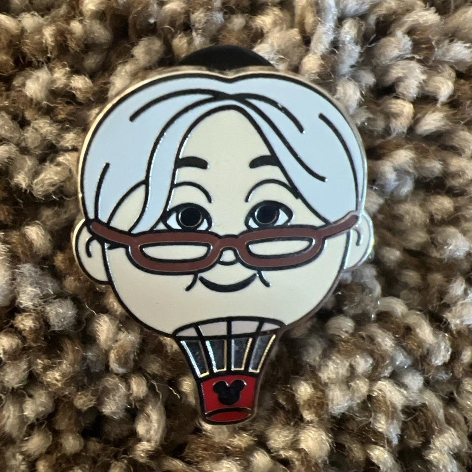 Rare Disney Pixar UP Hot Air Balloon 4 Pin Set 2014 Hidden Mickey Cast Lanyard  - Image 3 of 4