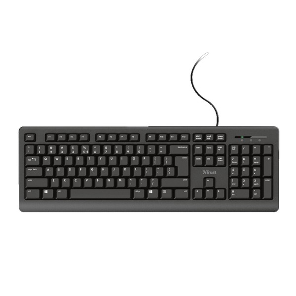 Trust Primo Keyboard Tastatur Deutsch Kabelgebunden Schwarz-image