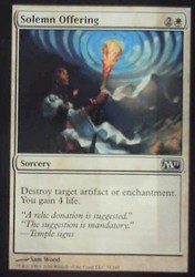 Solemn Offering - Magic 2011 (M11) #32 Common