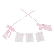 High Chair Birthday Banner One Decorations First Bow Tie Outfit Party Supplies
