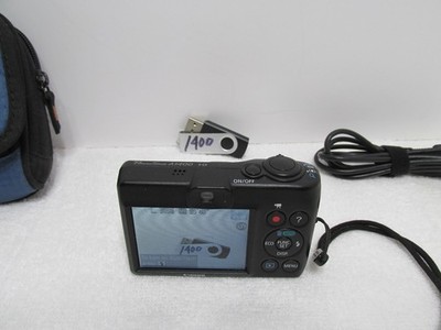 Canon PowerShot A1400 16.0 MP Digital Camera - Black for sale