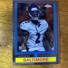 Nate Wiggins Topps Chrome Rookie Topps 1974 2024 Topps Chrome Football