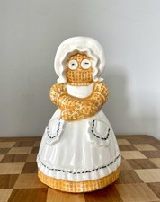 Vintage Sittre Burlap Doll Kitchen Scrubby Brillo Pad Holder Ceramics