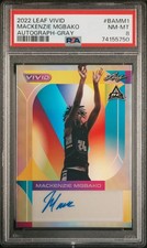PSA 8 - MACKENZIE MGBAKO #/40 Auto - 2022 Leaf Vivid Autograph GRAY Rookie RC