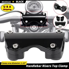 1-1/4'' 1.25" Black Handlebar Risers Clamp For Harley Road Glide Touring 88-23