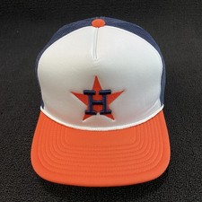 Mitchell & Ness Houston Astros Trucker Snapback White Navy Orange OS