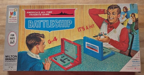 Vintage Milton Bradley Battleship Board Game 1967 - # 4730  Excellent Condition!
