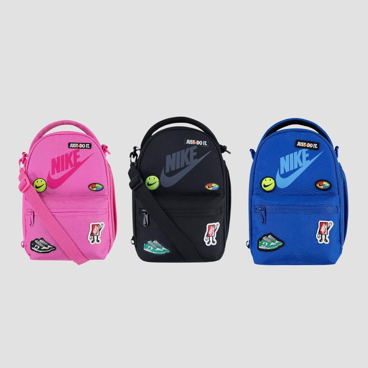 Nike Big Kids Patch Just Do It Insulated Lunch Bag Tote Hanging