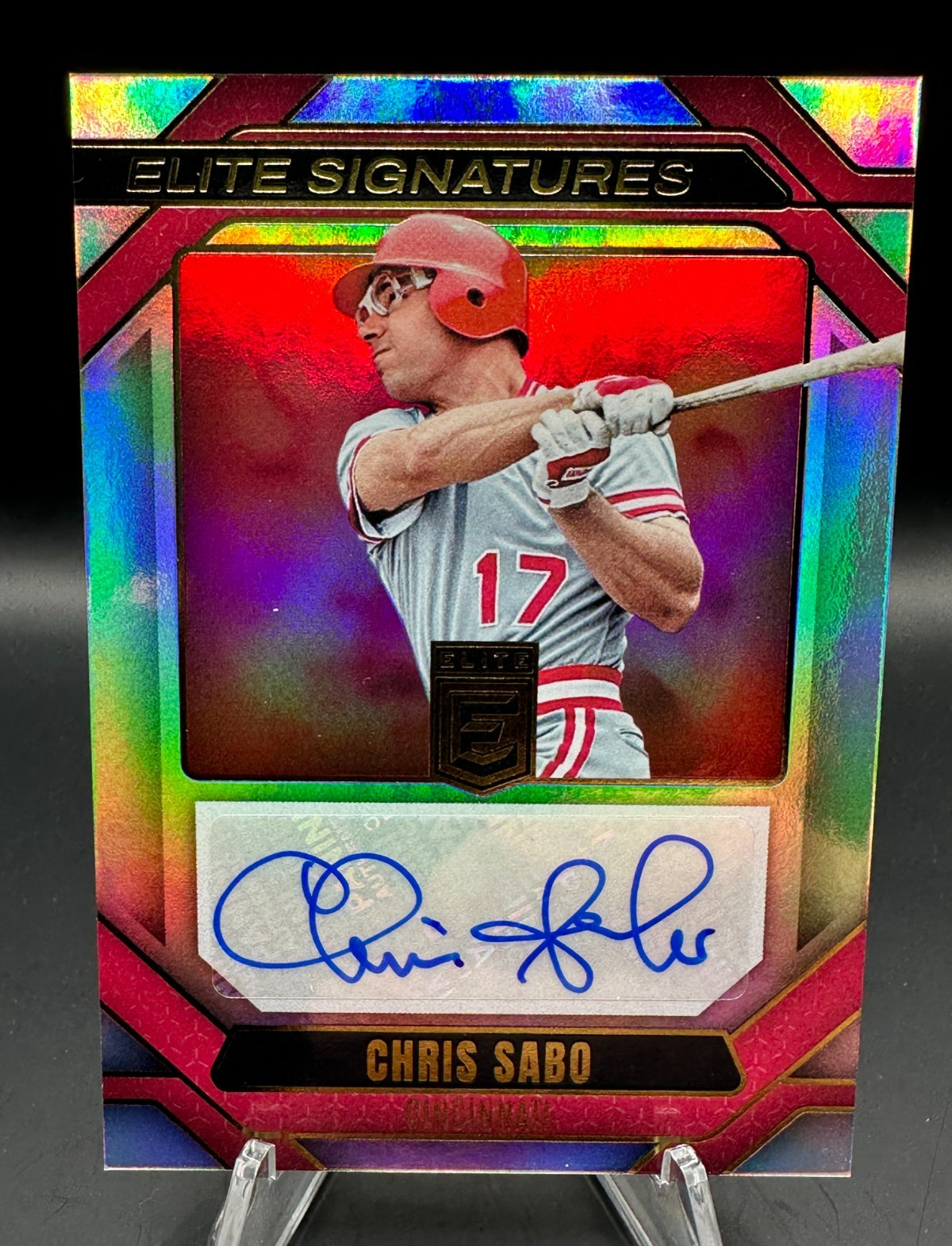 2026 Panini Donruss Elite Baseball Chris Sabo Elite Signatures Cincinnati #ES-CS