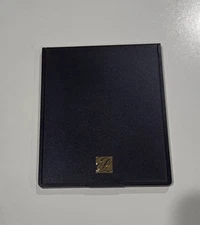 ESTEE LAUDER * PURSE TRAVEL COSMETIC STAND UP FOLDING MIRROR * NAVY DARK BLUE