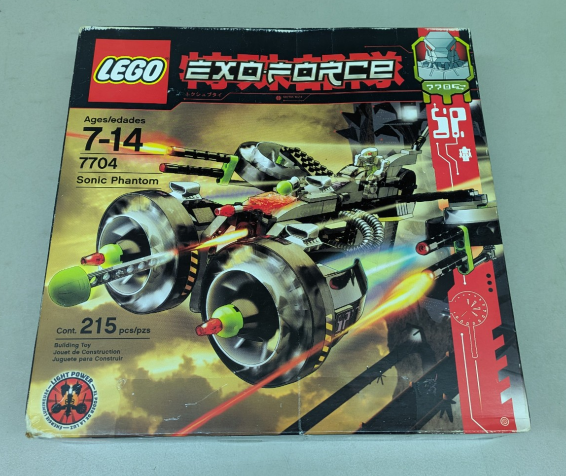 LEGO Exo-Force 7704 Sonic Phantom NEW! Devastator Robot Light-Up