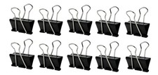 Q-Connect 42mm Foldback Clip, Black Pack of 10 42 mm Black