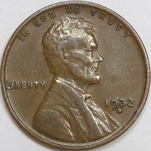 1932-D Lincoln Wheat Cent - VF (Lot#1)