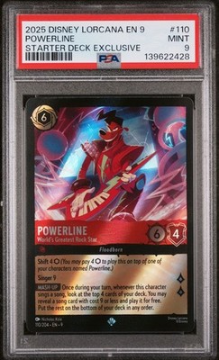 ディズニー　ロルカナ　パワーライン　ワールドグレードロックスター Powerline - World's Greatest Rock Star 110/204 Fabled Regular for