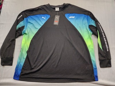Puma F1 Oversized Long Sleeve Mesh TShirt Mens Size XL Formula One New