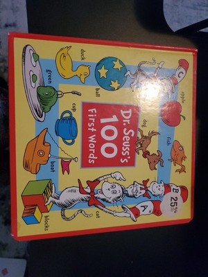 Dr. Seuss's 100 First Words by Seuss (2018, Children's Board Books)