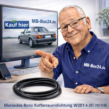 Kofferraumdichtung Mercedes-Benz W201 190 190E 190D A2017500098 Heckklappe Kofferraumdichtung Mercedes-Benz W201 190 190E 190D A2017500098 Heckklappe