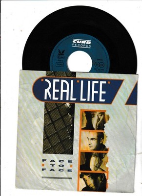 Real Life - Face to Face  (1985)  Vinyl 7` inch Single Vg ++