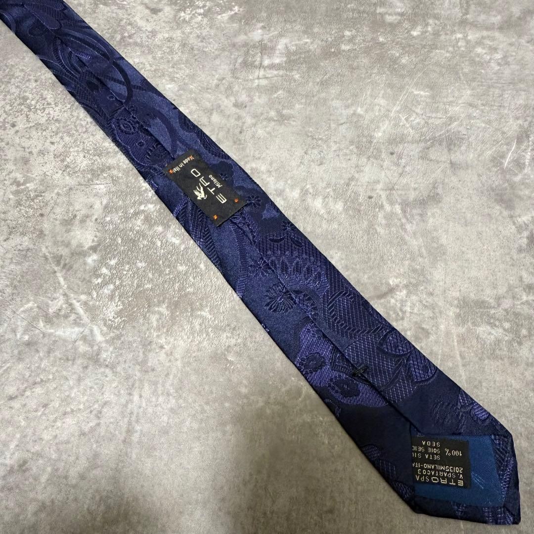 ETRO Tie Navy Botanical pattern - image 8