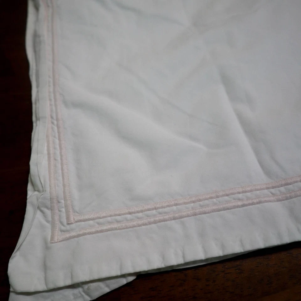 2 Восстановление оборудования ребенка и ребенка наволочки итальянский атласный стежок белый розовый - Изображение 2 из 4