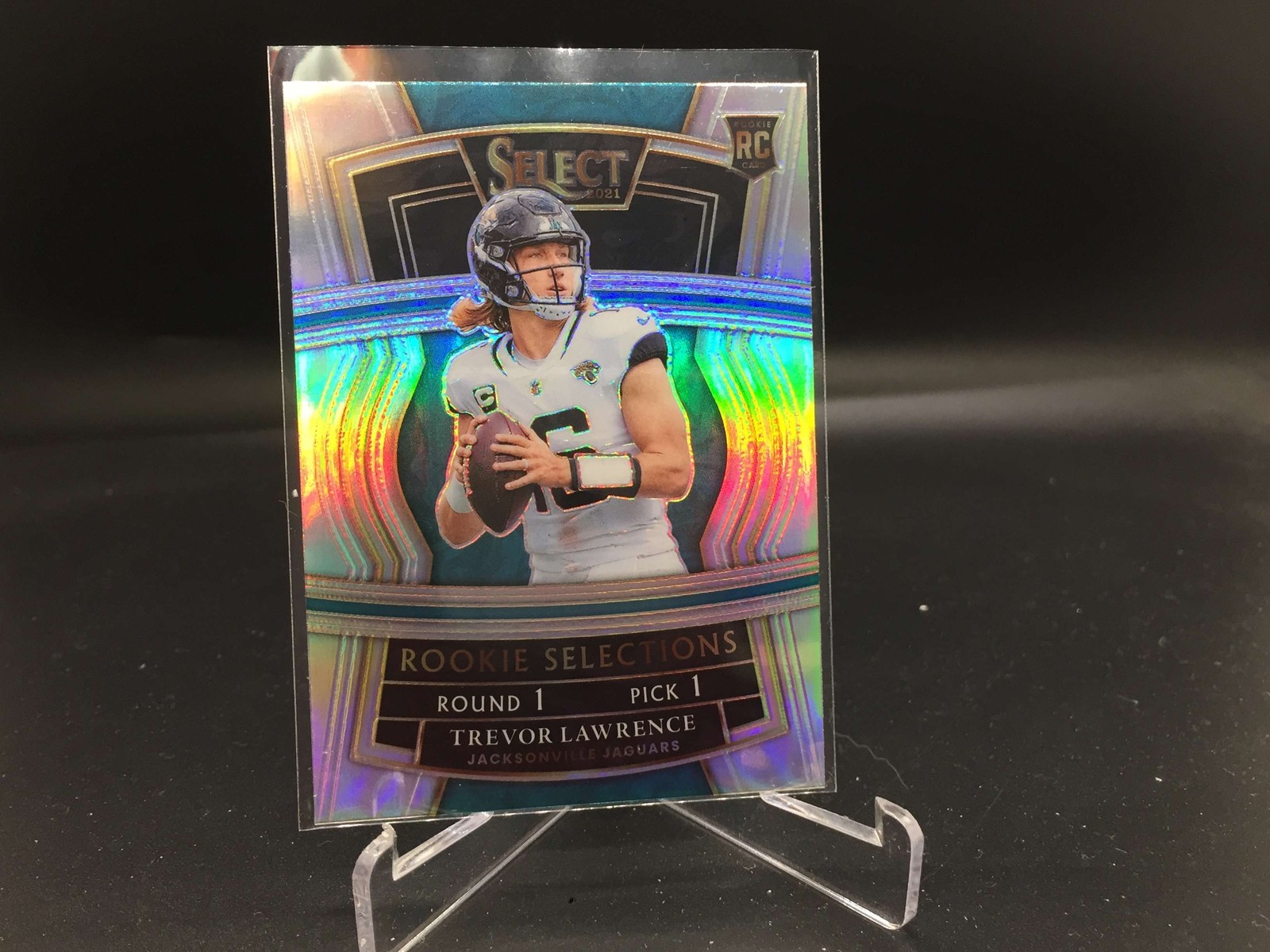 Trevor Lawrence 2021 Select Rookie Selections Silver Prizm RS-1 Clemson Jaguars