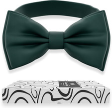 Men's Bow Ties Pre-Tied Style Formal Satin Classic Bowtie for Tuxedo Faux Silk