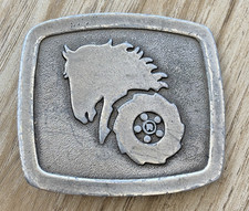 Vintage WHEEL HORSE Power Lawn and Garden Tractors Belt Buckle Great American