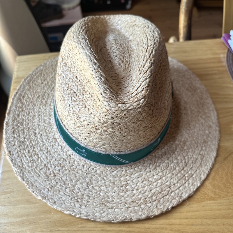 2024 Masters L/XL Dorfman Pacific Straw Hat Green Band Belt