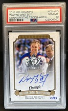 2015-16 Upper Deck Champ's Wayne Gretzky Conn Smythe Trophies Auto #/25 PSA 10