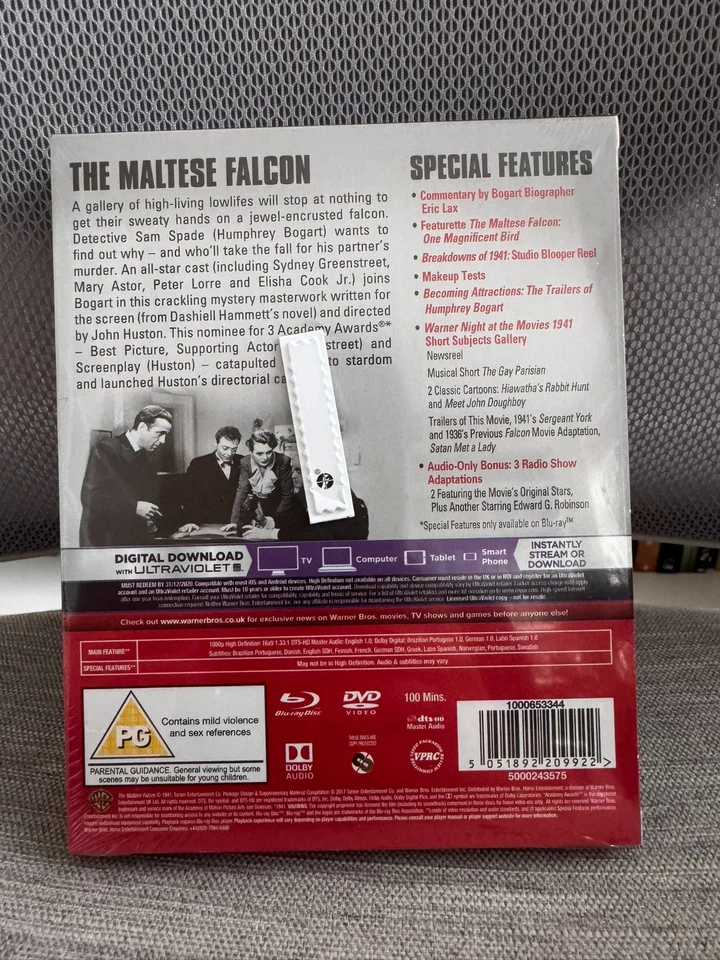 The Maltese Falcon (1941) John Huston Premium Collection Blu-ray DVD Dual Format - Image 2 of 4
