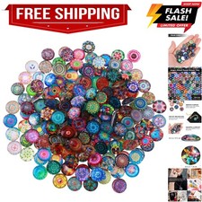 200pcs Mixed Mosaic Tiles Glass Mosaic Tile Assortment for DIY Crafts Crystal...