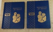 Presidental Art Medals Albums Partial Set 33 Medals Missing JFK