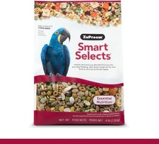 ZuPreem Smart Selects Bird Food 4lb Bag for Amazons Cockatoos Daily Nutrition