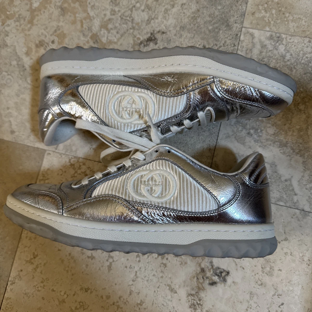 Gucci Silver Athletic Shoes for Women for sale | eBay