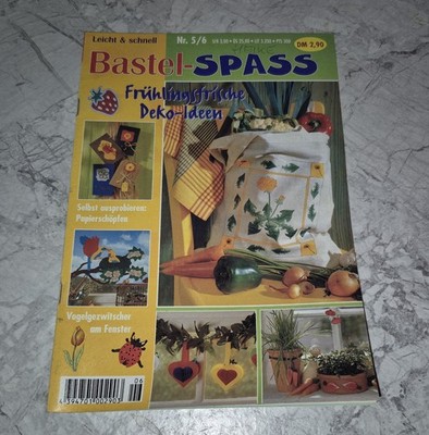 Bastel-Spass Frühling Heft + Vorlagenbogen Deko-Ideen Herztäschchen Glückskäfer