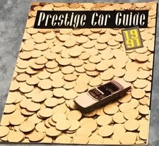 Prestige Car Guide -  motor magazine 1991 . As new condition.
