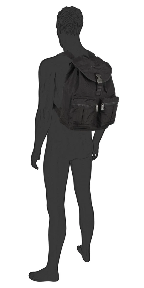 schwarzer, leichter Freizeitrucksack von Camel Active - Bild 4 von 4