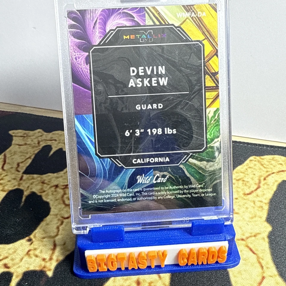 2024 Wild Card Metallix Devin Askew Gold Disco Auto 1/1 PRC - Image 3 of 3