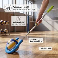 Volleyball Spike Trainer With Question Mark Hook Adjustable Portable Volleyb NEW