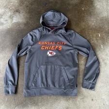 Nike Kansas City Chiefs Hoodie Mens Medium Gray TX3 Pullover NFL Team Apparel
