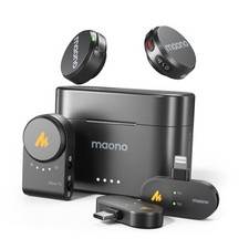 Wireless Lavalier Microphone for iPhone/Android/Camera/PC, Mini Lapel Combo