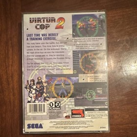 SEGA Virtua Cop 2 Sega Saturn with Case Manual 1-2 Players NTSC-U