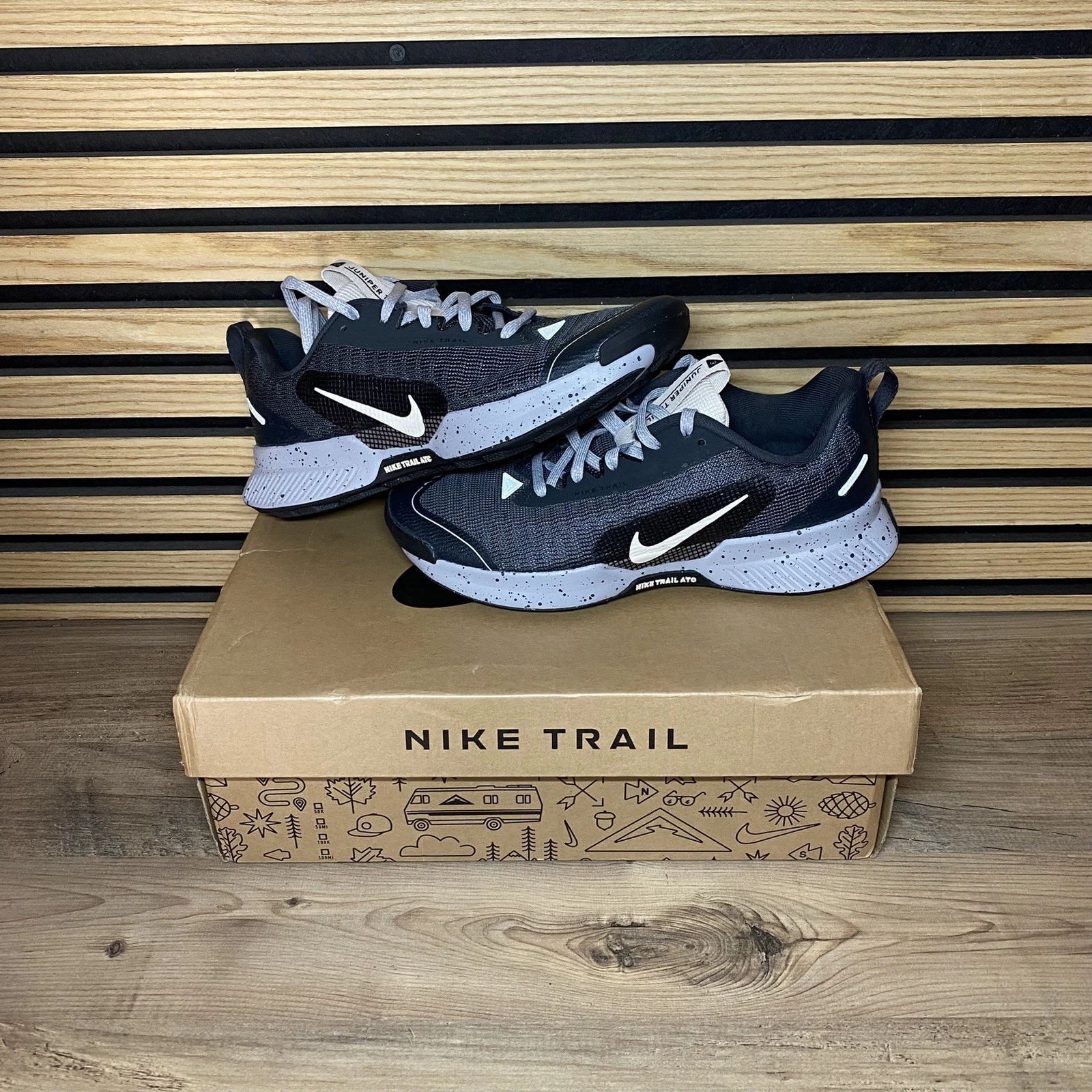 UK 4 - Nike Juniper Trail 3 Navy Running Shoes - FQ0902 003 - RRP £120