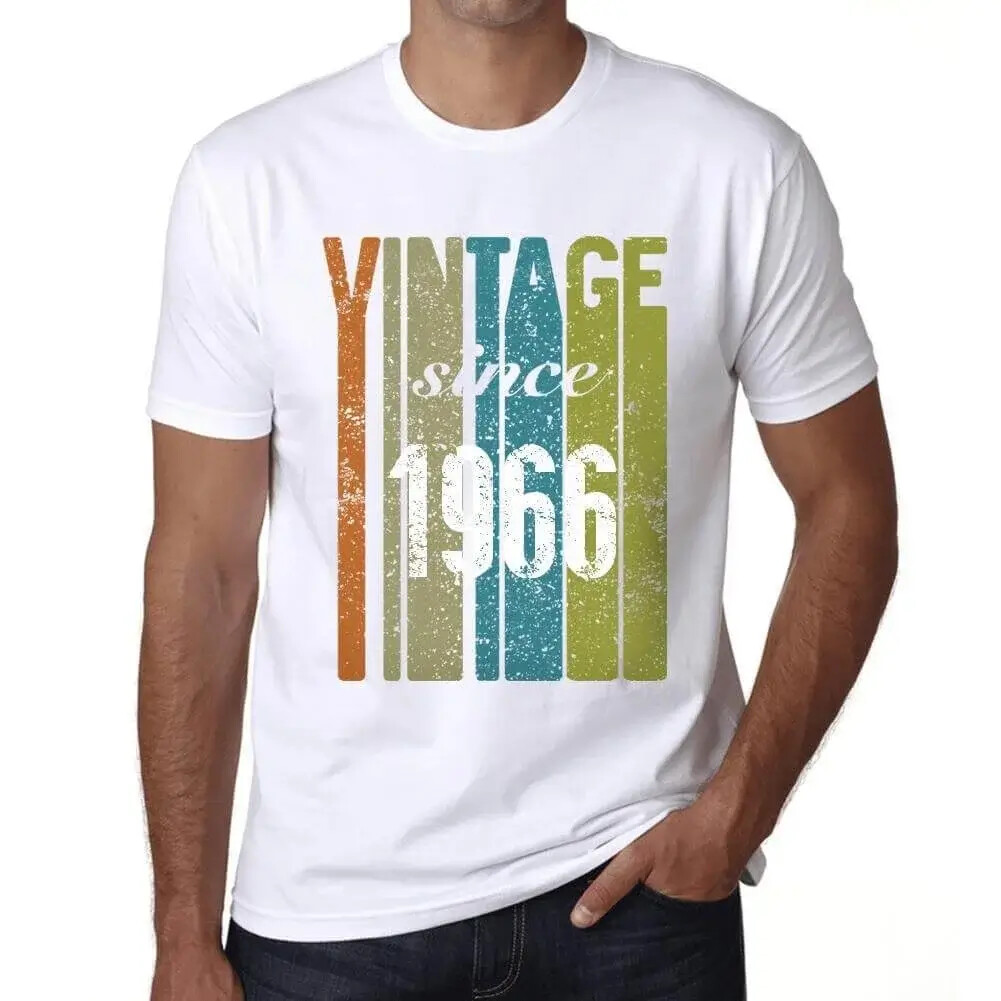 Men's Graphic T-Shirt Vintage Since 1966 58th Birthday Anniversary