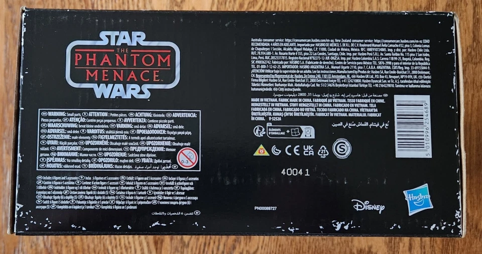 Star Wars Retro Collection Phantom Menace 6-Figure Set Target Exclusive Unopened - Image 3 of 3